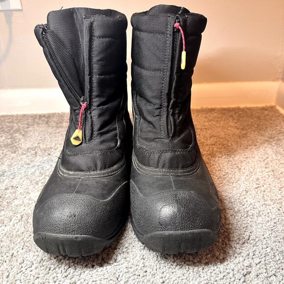 Kamik Zip Front Black Snow Boot Men Size 11 - Picture 2 of 9